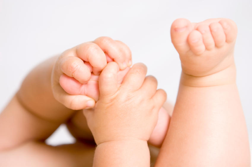 Baby hands and feet