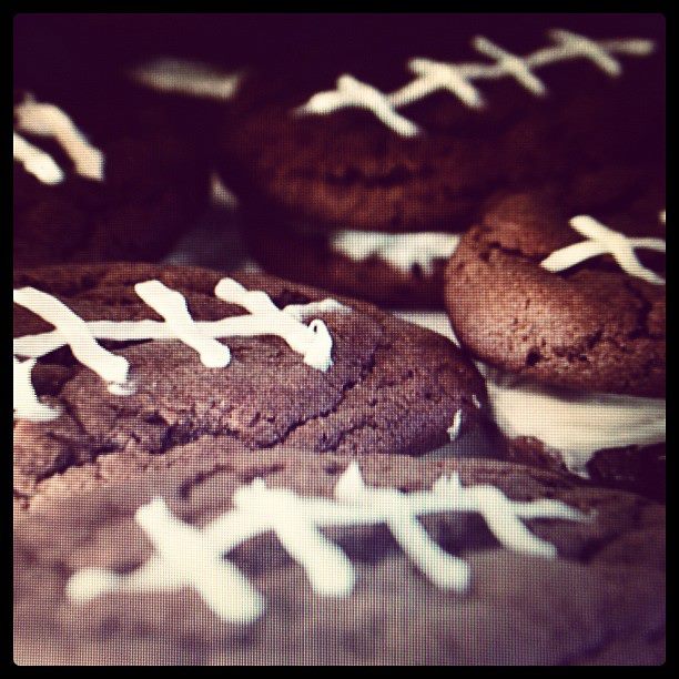 Instagram Football Cookies