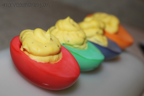 Colored Deviled Eggs 