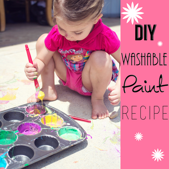 How to Make DIY Washable Sidewalk Chalk Paint - Summer Fun