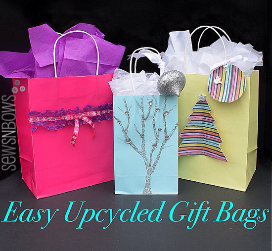 Easy Upcycled Gift Bags