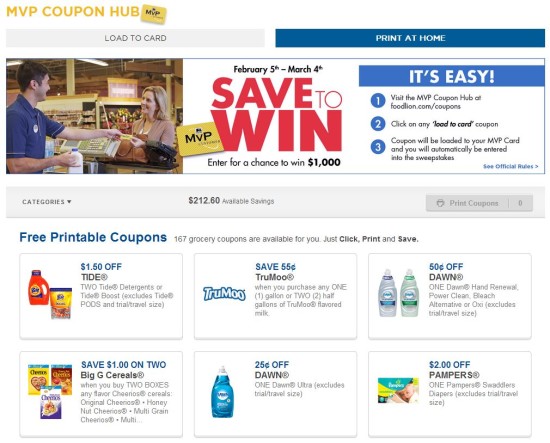 Print at Home Coupons _ FOOD LION