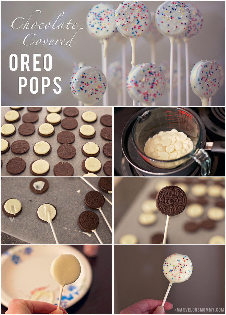 Chocolate Covered Oreo Pops