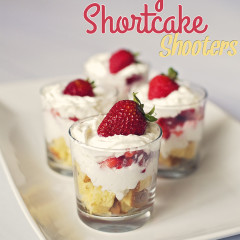 Mini Strawberry Shortcake Shooters