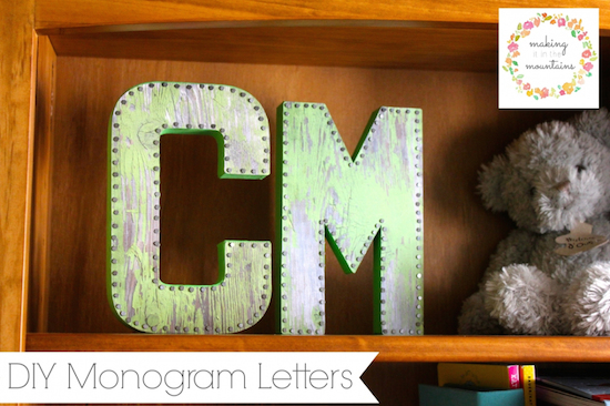 DIY Monogram Letters