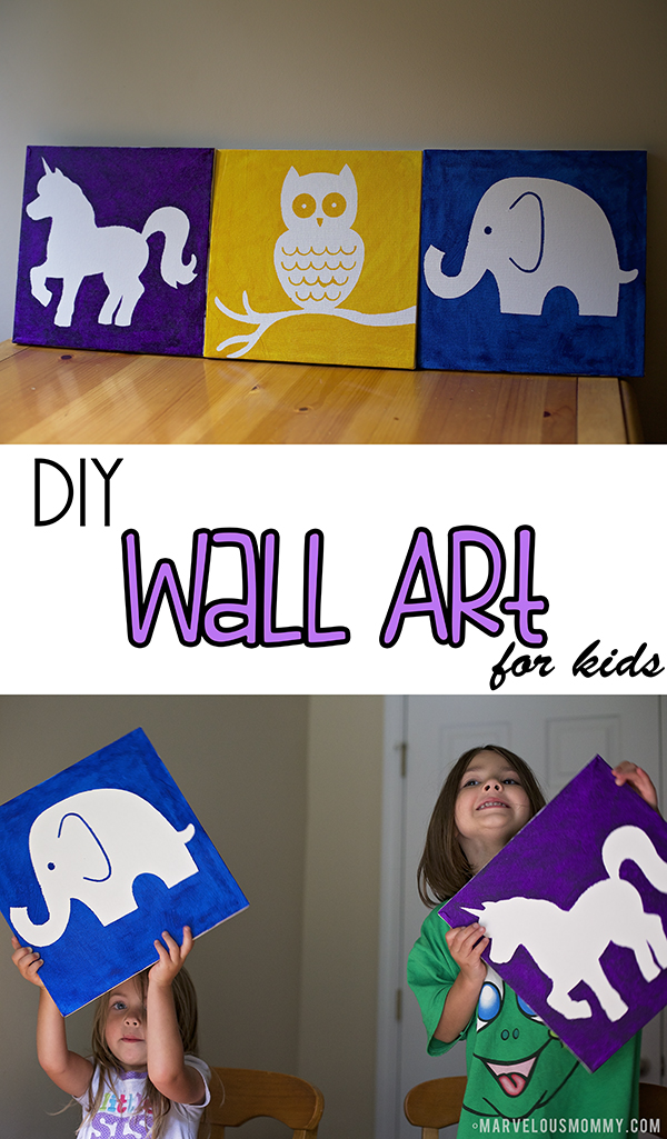 DIY Canvas Wall Art for Kids