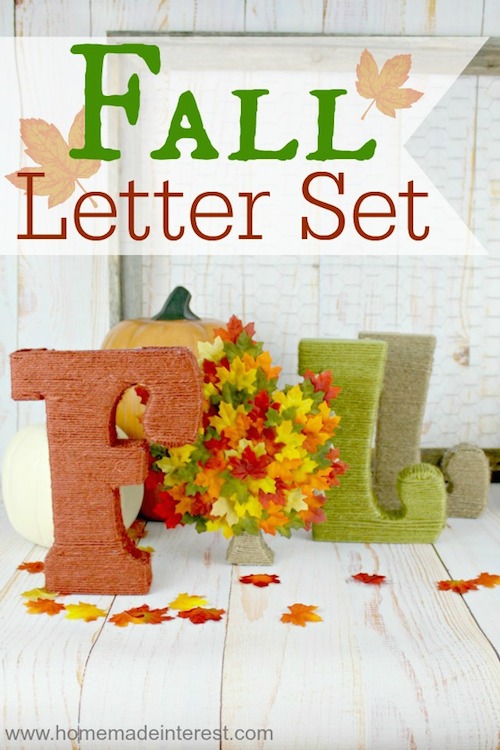 Fall Letter Set