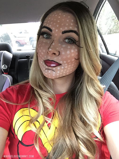 Wonder Woman Comic Book Makeup