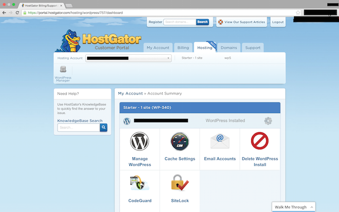 HostGator-Customer-Portal-WordPress