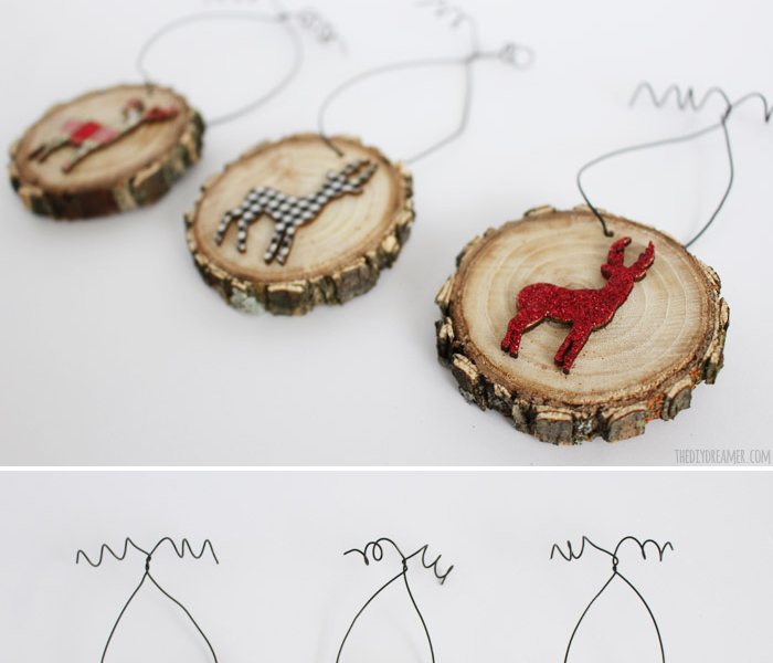 Deer-Wood-Slice-Ornaments-with-Rudolph