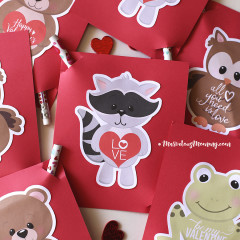 Cute Animal Valentines - Free Printable