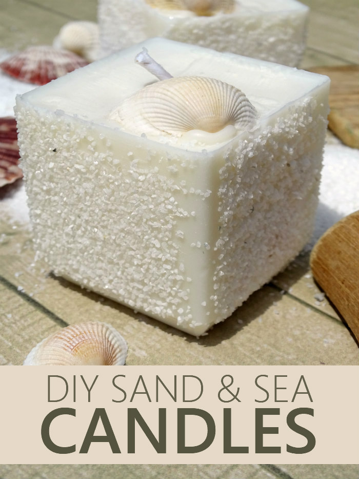 DIY SAND & SEA CANDLES 